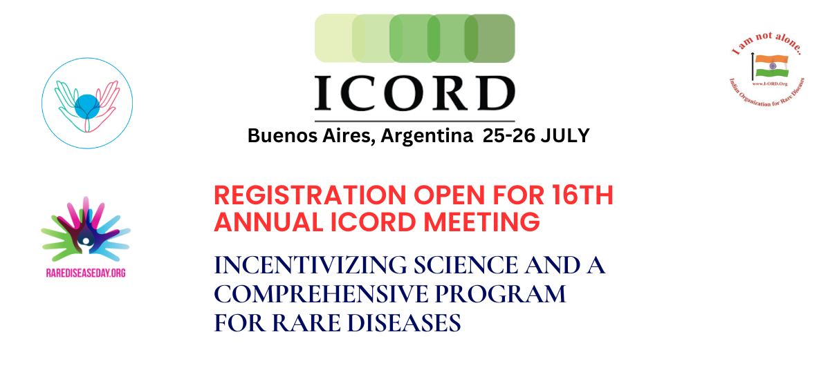 Registration is now open for the 16th ICORD Annual Meeting in Argentina. Interested rare disease stakeholders, including professionals and researchers from around the world, are invited to join the 16th Annual ICORD meeting for meaningful discourse and valuable insights.