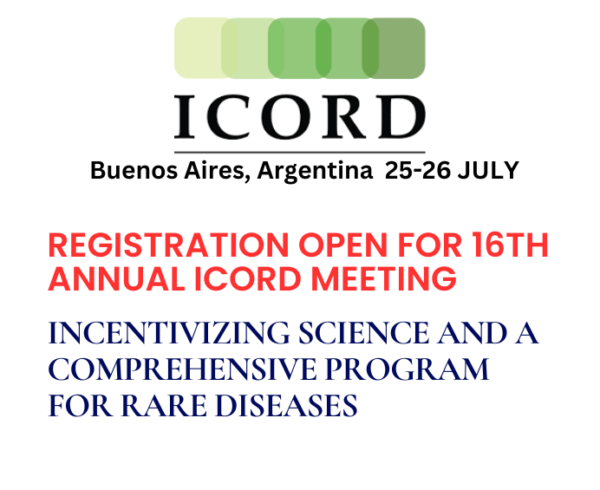 Registration is now open for the 16th ICORD Annual Meeting in Argentina. Interested rare disease stakeholders, including professionals and researchers from around the world, are invited to join the 16th Annual ICORD meeting for meaningful discourse and valuable insights.