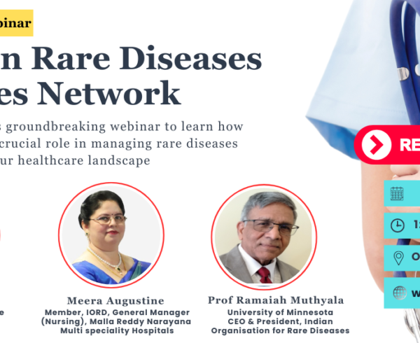 Indian Organisation for Rare Diseases (IORD) to host Indian Rare Diseases Nurses Network webinar on 8th August, 2024