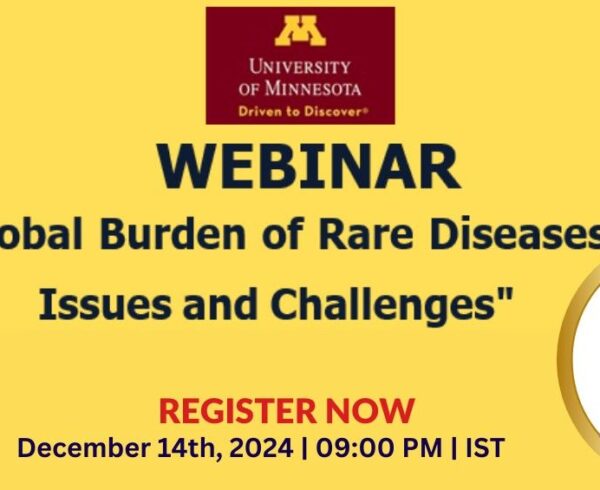 IORD Webinar on Global Burden of Rare Diseases: Issues and Challenges